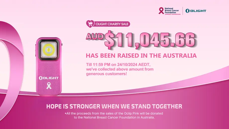 2024 Olight Breast Cancer Awareness Charity Sale