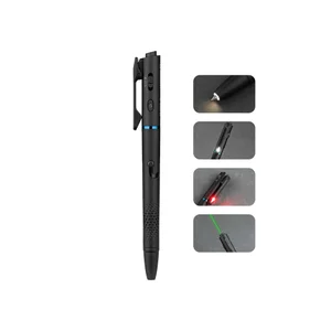 Olight Black Open 3 Penlight with Laser Pointer and LED Light for Writing and Presentations