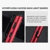 Olight Red Open 3 Penlight Close Up with Bolt Action Pen Tip for Writing and Lighting