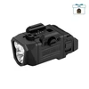 Olight PL-Turbo Valkyrie black tactical weapon light with Picatinny rail mount isolated on white background