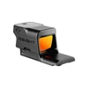 Olight Osight red dot sight with orange reflective lens on a white background
