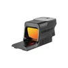 Olight Osight red dot reflex sight with orange coated lens and side control buttons on white background