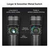 Olight Black Seeker 4 Pro Flashlight Metal Switch with Stepless Dimming and Battery Indicator for Outdoor Search
