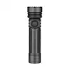 Olight Matte Black Seeker 4 Pro Flashlight Front View with Textured Grip and Rotary Switch for Outdoor Search and Rescue