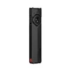Olight Arkfeld Pro sleek black flat EDC flashlight with green laser, UV light, and white LED on white background