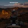 Red dot sight with multi-reticle system showing 2 MOA dot and 65 MOA circle options over desert mountains