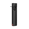 Olight Arkfeld Ultra black flat flashlight with circular dial selector on textured body, isolated on white background.