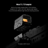 Olight Osight R red dot sight showing Micro T1 T2 footprint compatibility and 1.535 inch mount installation on a rail.