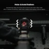 Motion-activated red dot sight reticle showcasing automatic wake and sleep mode features for battery conservation.