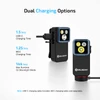 Black Olight Oclip 2 Pro Clip-on Light Showing Dual USB-C and MCC Magnetic Charging Options for EDC and Outdoor Use