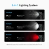 Olight Black Oclip 2 Pro featuring 3-in-1 lighting system with floodlight spotlight and red light modes for versatile use