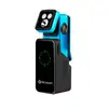 Olight Blue Oclip 2 Pro Clip-on Light in Charging Case showing Battery Indicator Display for EDC and Outdoor Use