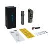 Olight Warrior Ultra tactical flashlight, box, holster, charging cable, user manual, safety warnings