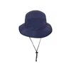 Outdoor Wide Brim Bucket Hat in navy blue