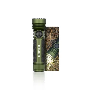overview view Seeker 4 Pro Powerful Rechargeable Led Torch in OD Green