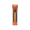 front view of Seeker 4 Pro Powerful Rechargeable Led Torch in Orange
