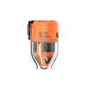 Flextail Max Pump 3 orange portable air pump with transparent shell on white background