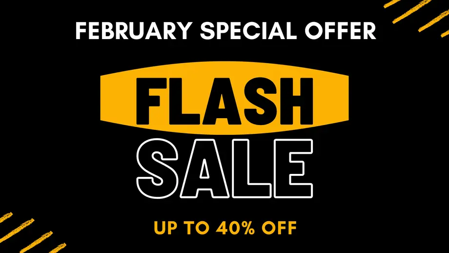 Up to 40% OFF! Grab Your Deals Now. February Flash Sale Is Here! 