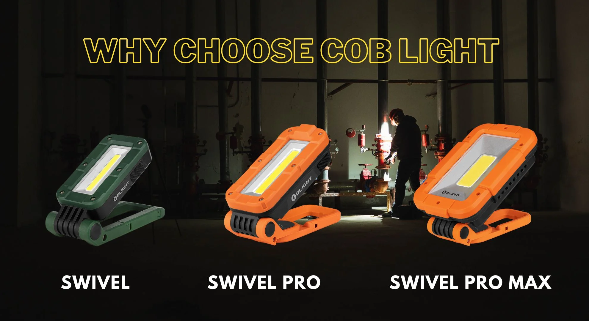 Swivel Pro / Swivel Pro Max - Versatile And Powerful COB Work Light