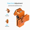 Orange Olight Oclip 2 Ultra Clip-on Light with 115-Degree Tilting Head and 360-Degree Rotating Clip for Hands-Free Work Use