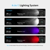 Olight Black Oclip 2 Ultra 4-in-1 Lighting System featuring Floodlight Spotlight UV and Red Light Modes for EDC Use