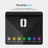 Olight Black Oclip 2 Ultra EDC Light showing multicolor Oclip Beat battery indicators for runtime tracking and outdoor use