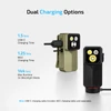 Olight Green and Black Oclip 2 Ultra Clip-on Light Showing Dual USB-C and MCC Charging Options for EDC Use