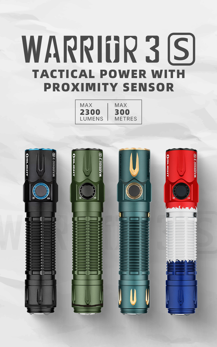 Olight Warrior 3S - 2300 Lumens Tactical LED Torch - Olight Australia