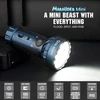 Olight Marauder Mini flashlight, a powerful "mini beast" with flood, spot, and RGB modes, 7000 lumens, IPX8 waterproof.