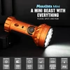 Olight Marauder Mini flashlight: 7000 lumens, 600m throw, flood, spot, RGB, 43.5h runtime, IPX8 waterproof.
