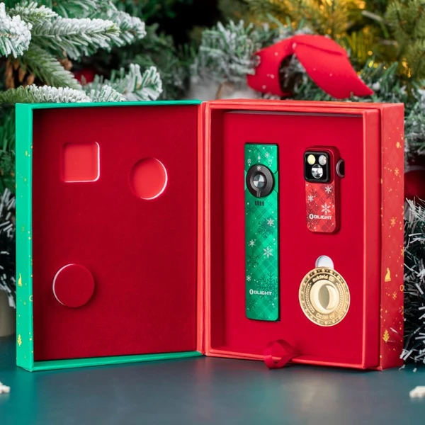 Olight Obulb MC Christmas Pack – Luce LED Portatile A Sfera, Confezione Natalizia